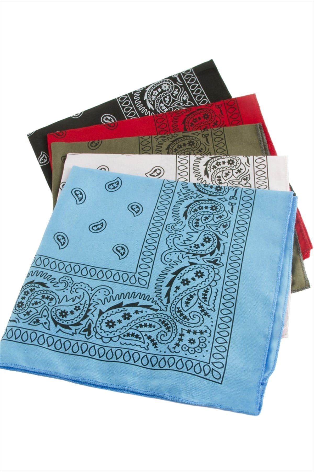 Oval Desenli Keten Bandana 50*50
