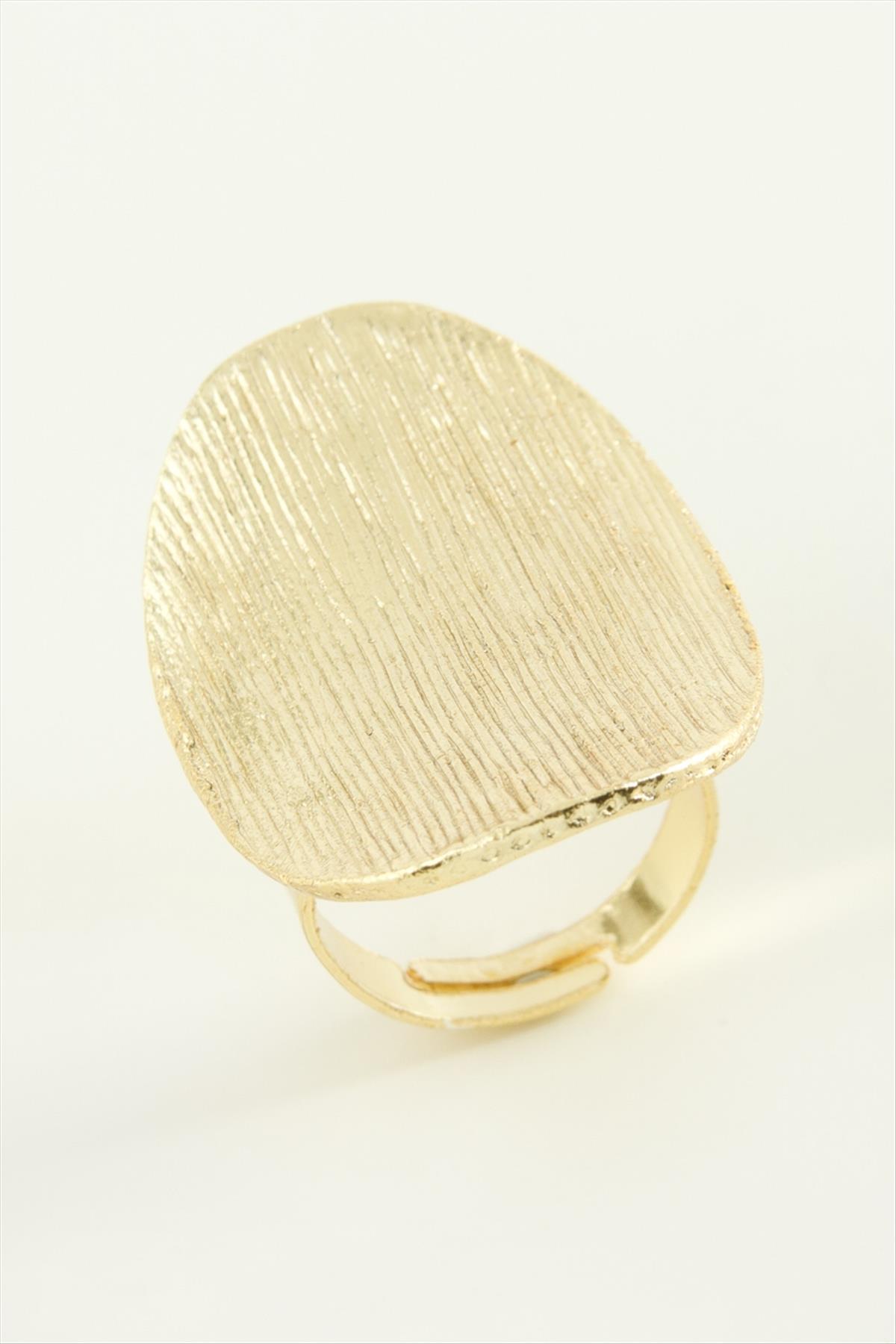 Oval Metal Yüzük