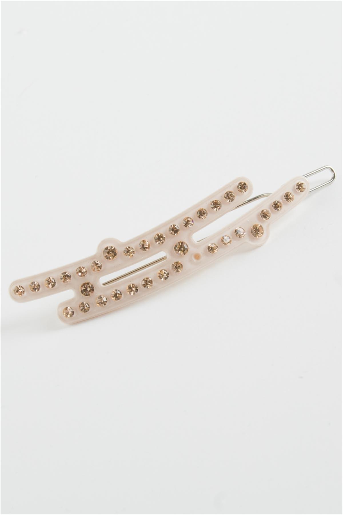 Oval Taşlı Klipsli Toka