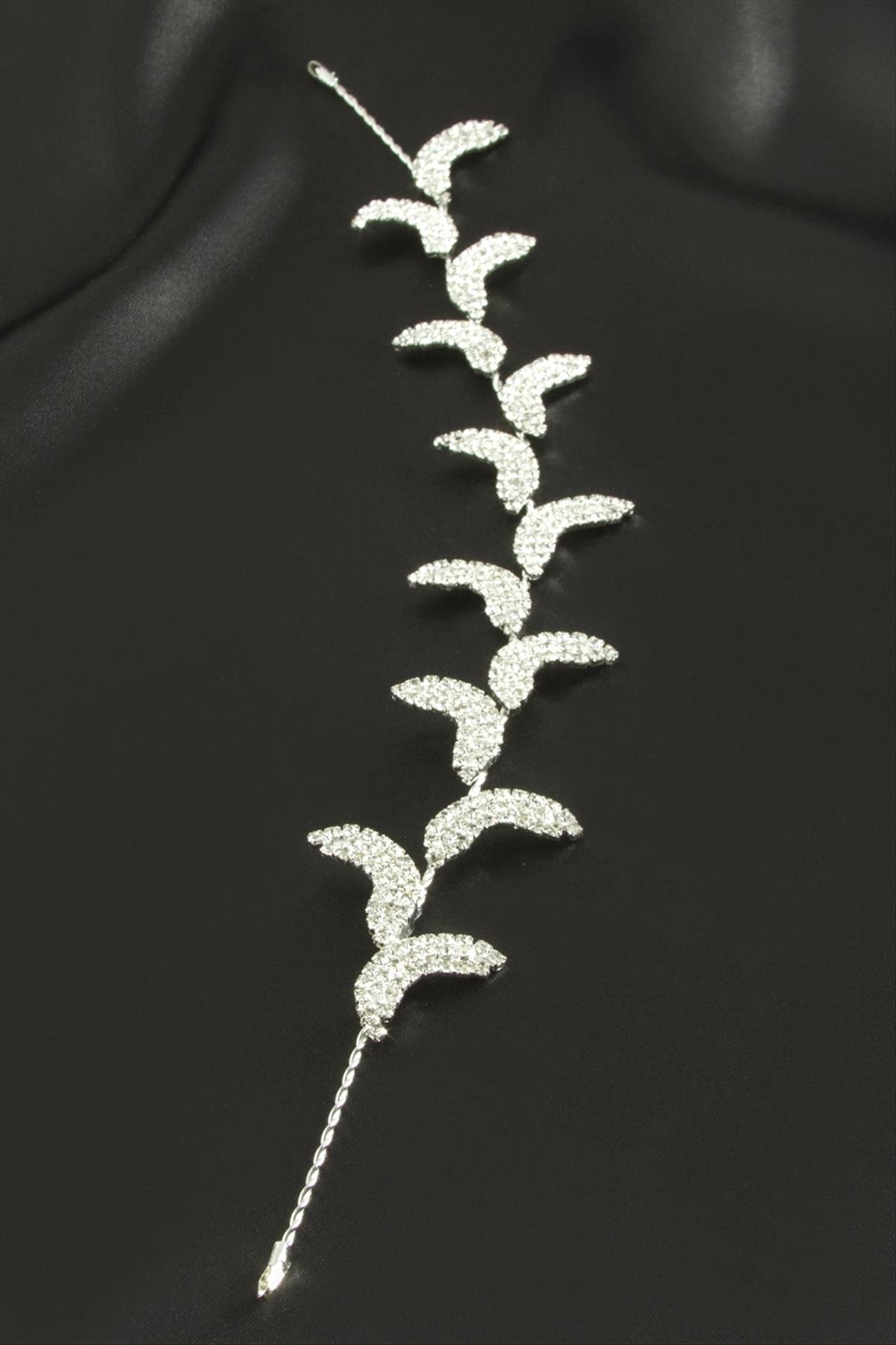 Oval Taşlı Saç Aksesuarı