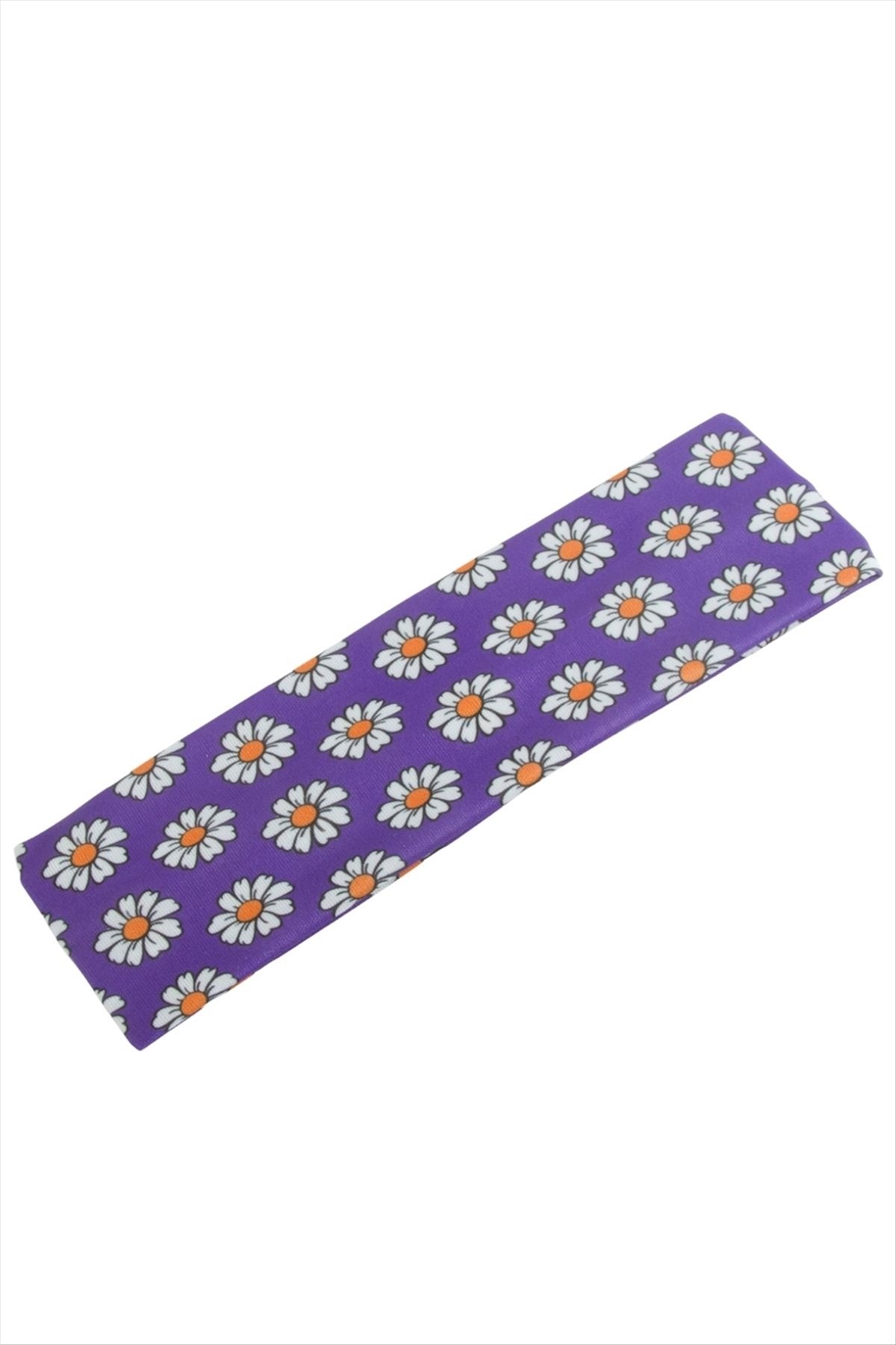 Papatya Desenli Saç Bandı 6 cm