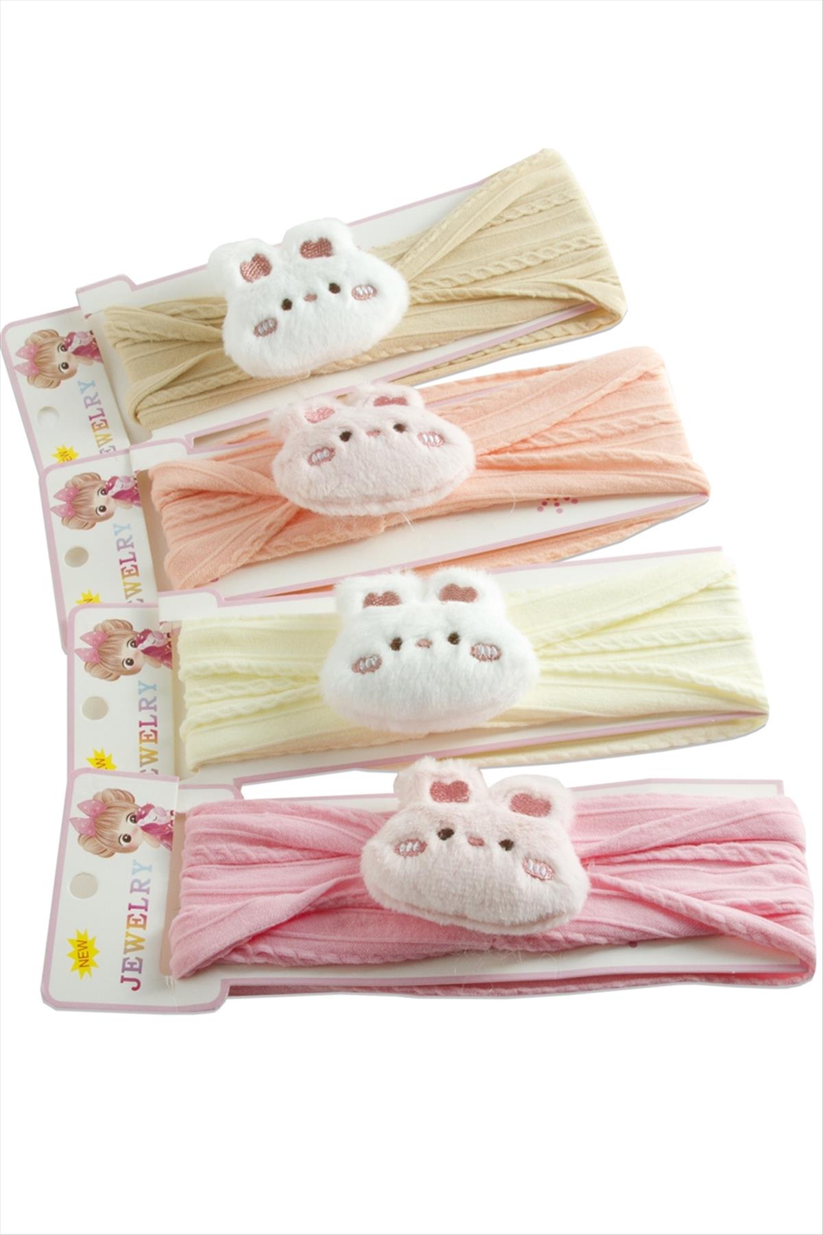 Peluş Ayıcık Lastikli Çocuk Saç Bandı