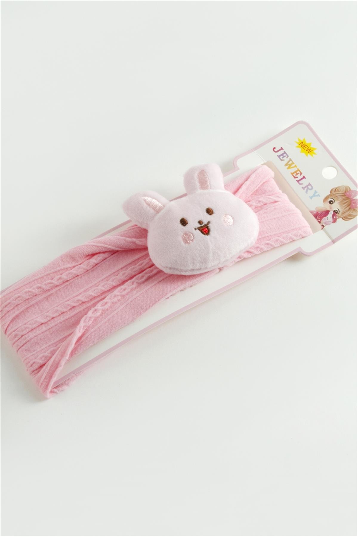 Peluş Tavşancık Lastikli Çocuk Saç Bandı