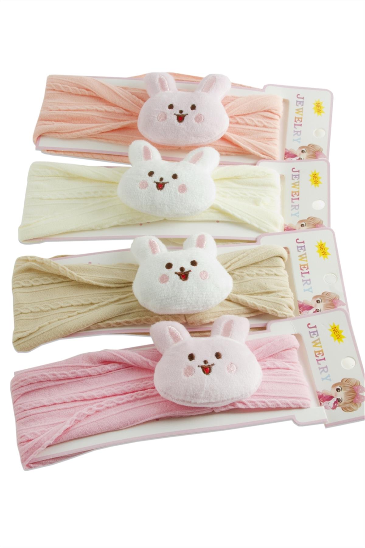 Peluş Tavşancık Lastikli Çocuk Saç Bandı
