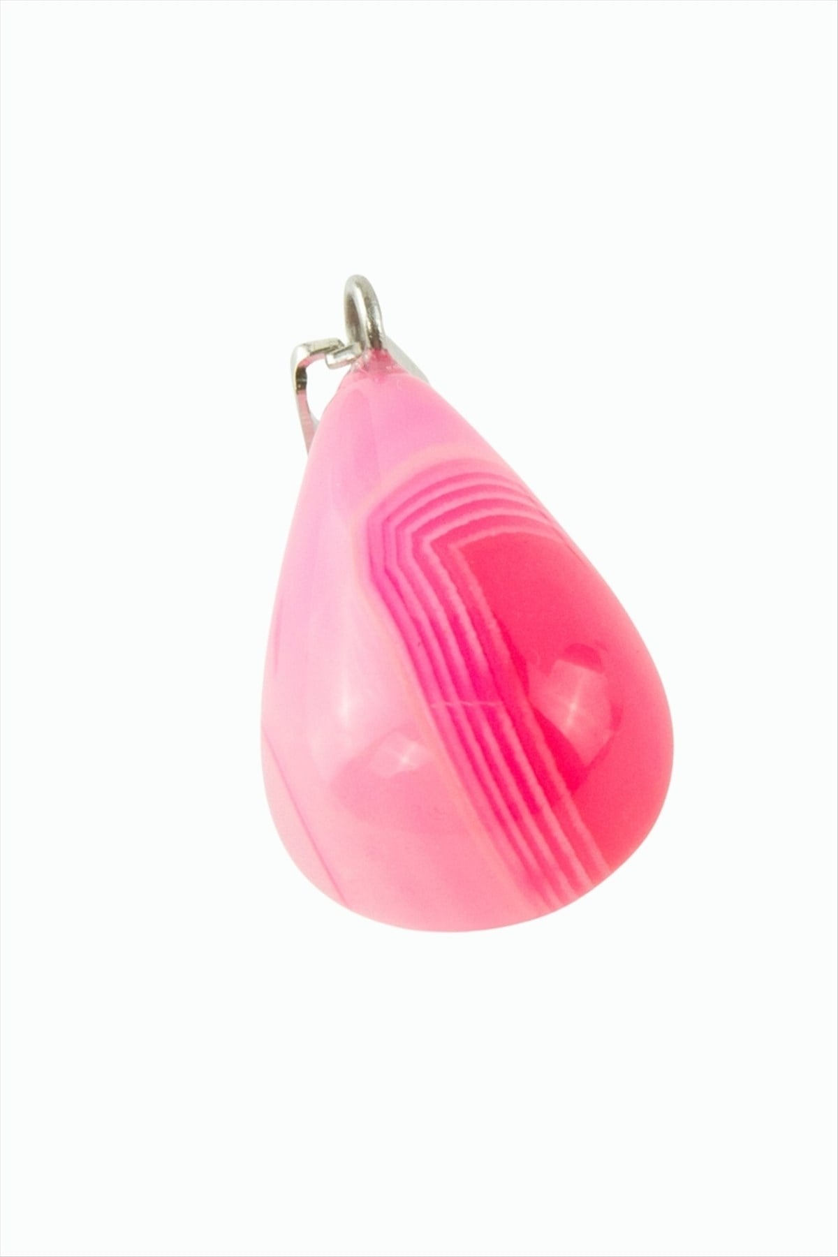 Pembe Kuvars Damla Doğaltaş Kolye Ucu 1 Adet