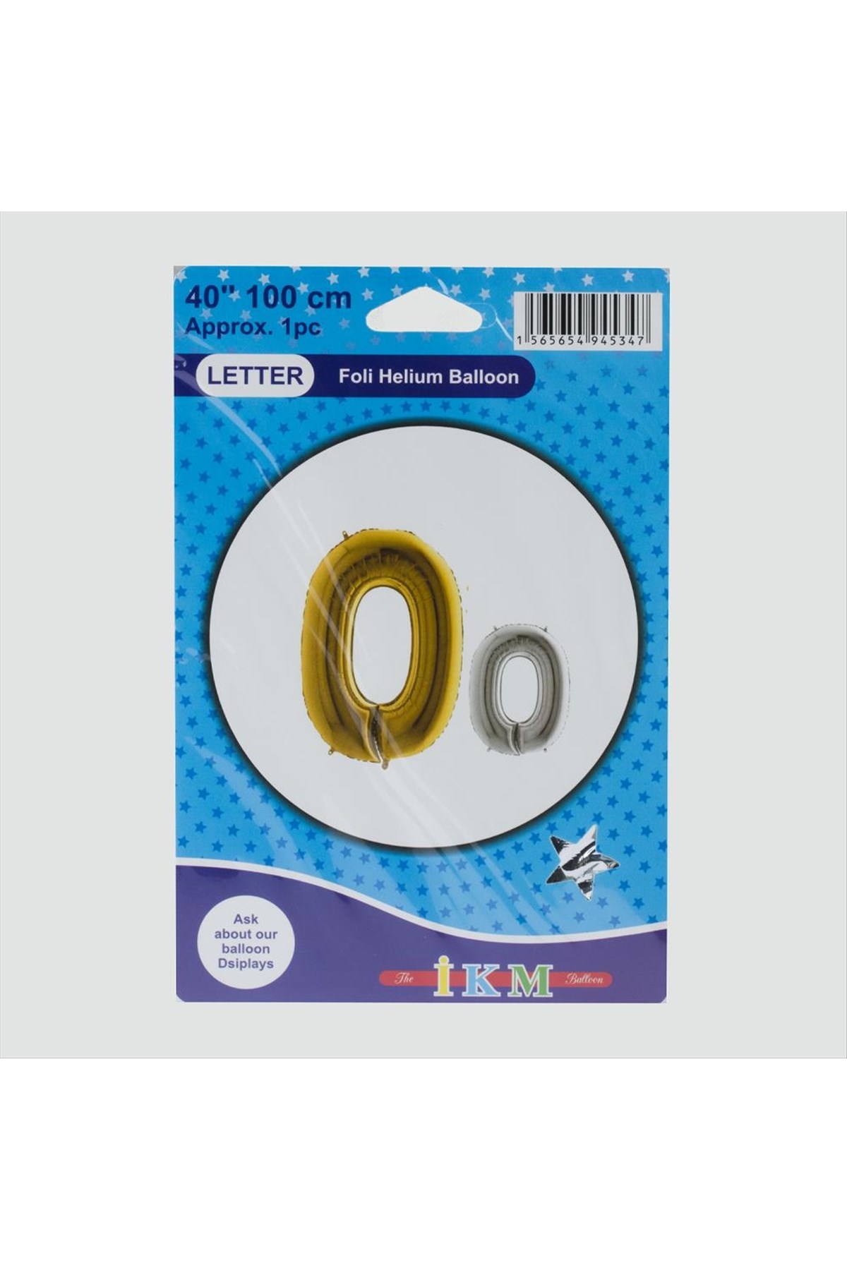 Sarı Renkli 40*100 Rakam Folyo Balon