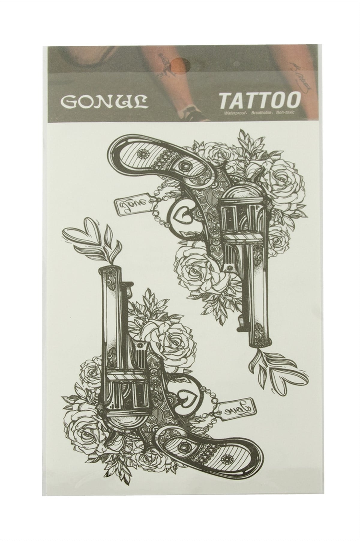 Silah Tattoo Dövme Sticker