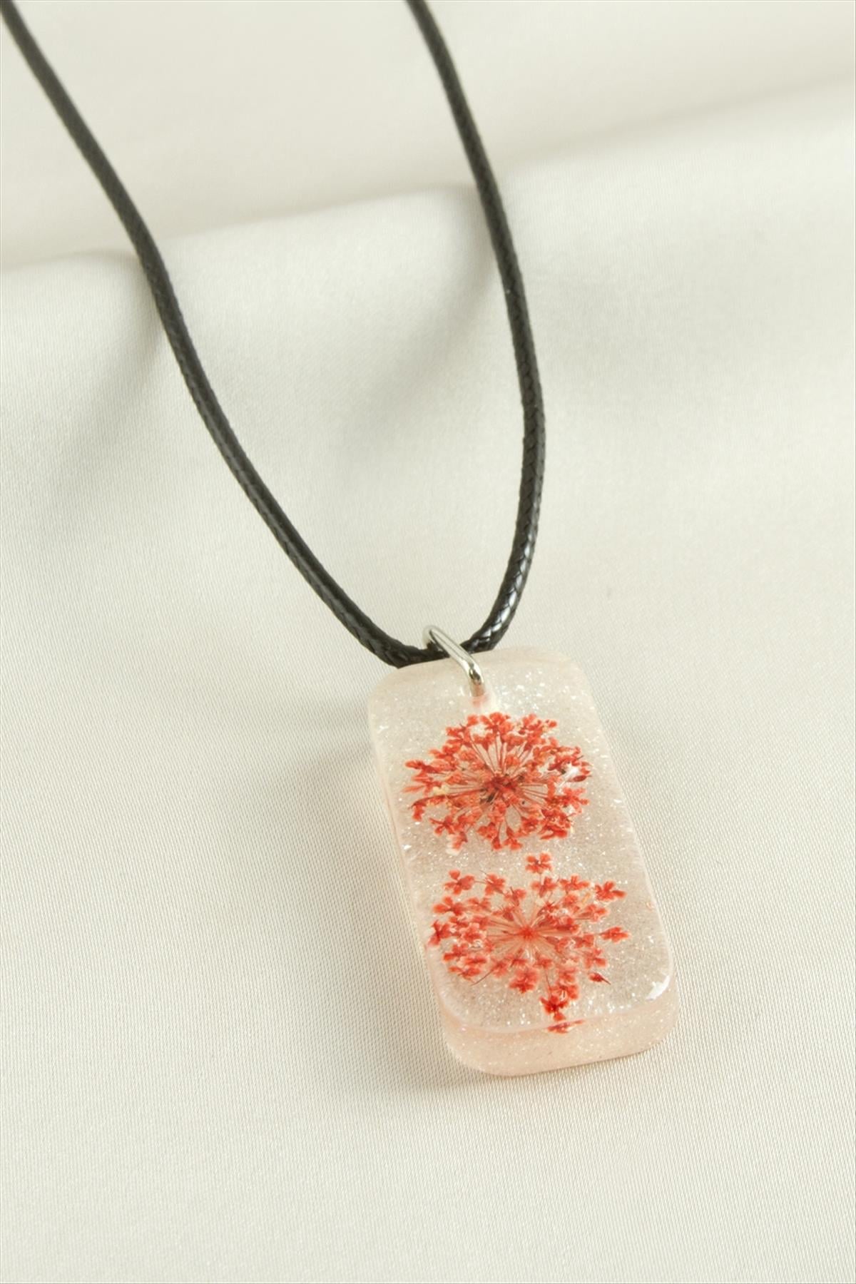 Sultanotu Dikdörtgen Epoksi Kolye