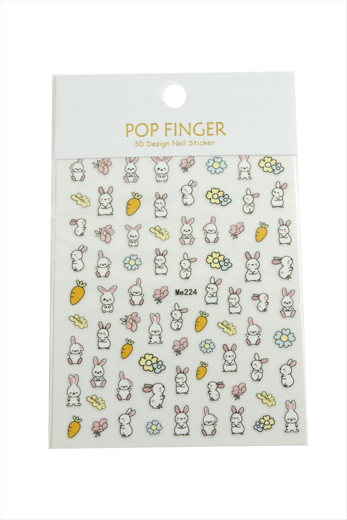 Tavşan Havuç Tattoo Dövme Sticker