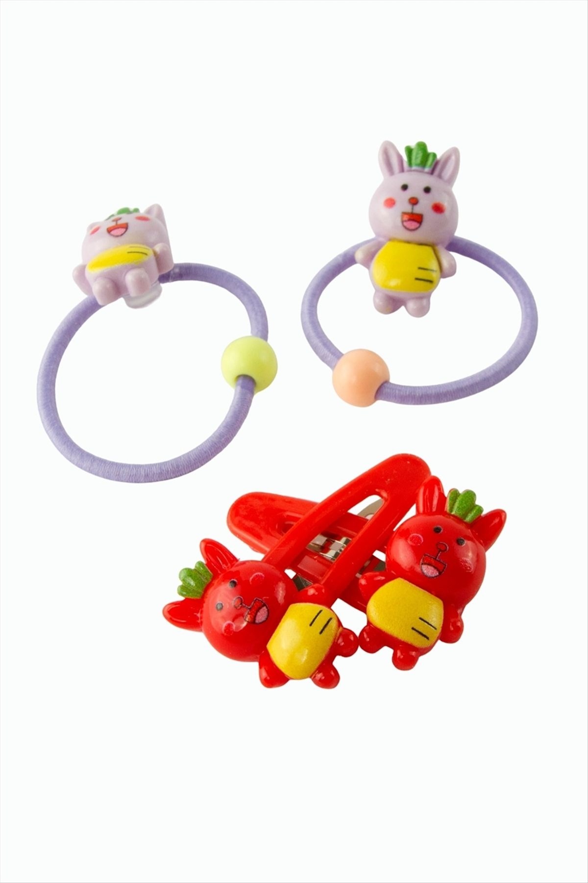 Tavşan Lastikli Çıtçıtlı Toka 4 Adet