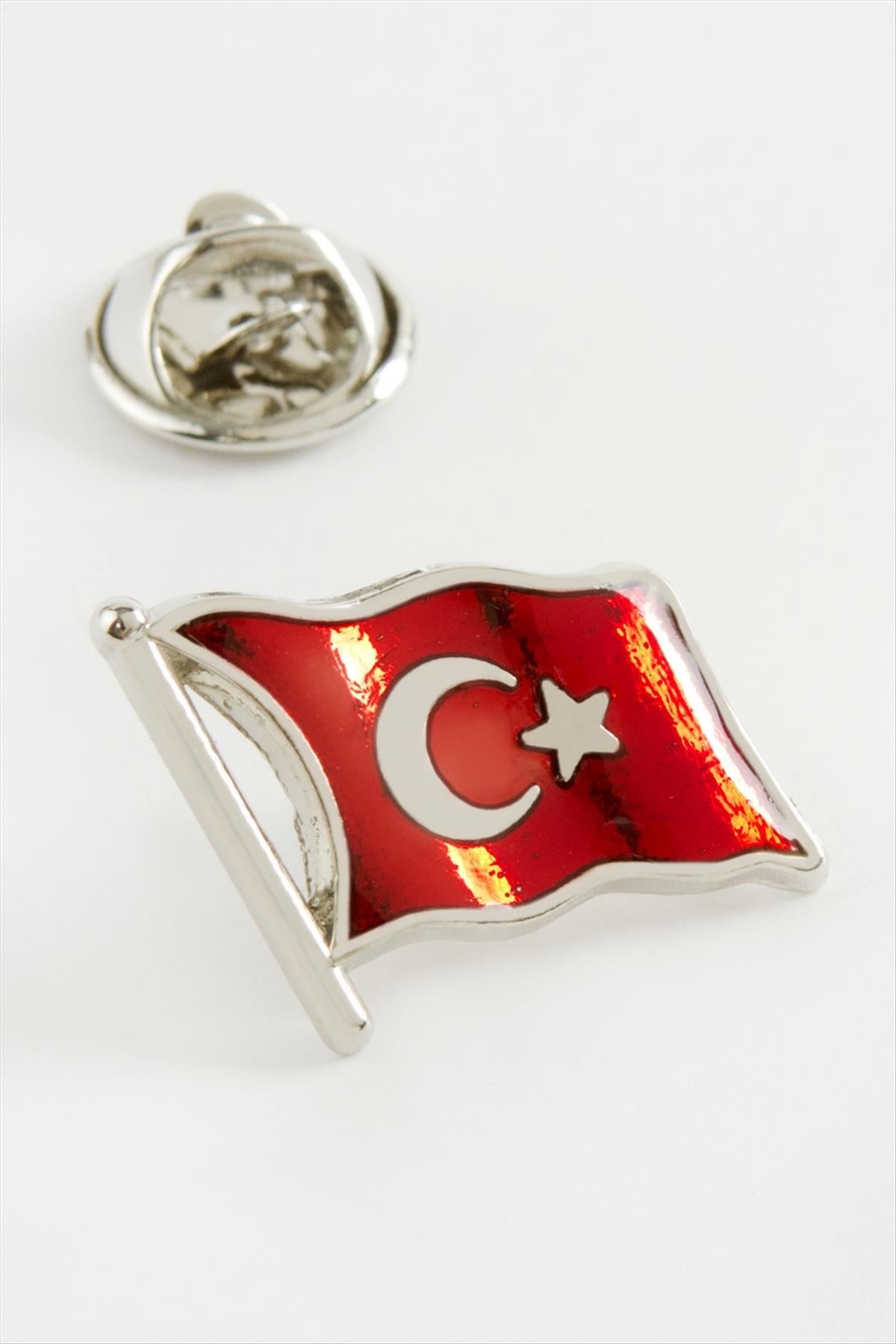 Türk Bayrağı Yaka Rozet