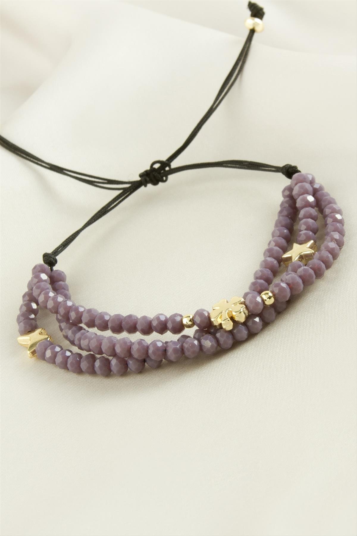 Üçlü Kristal Bileklik