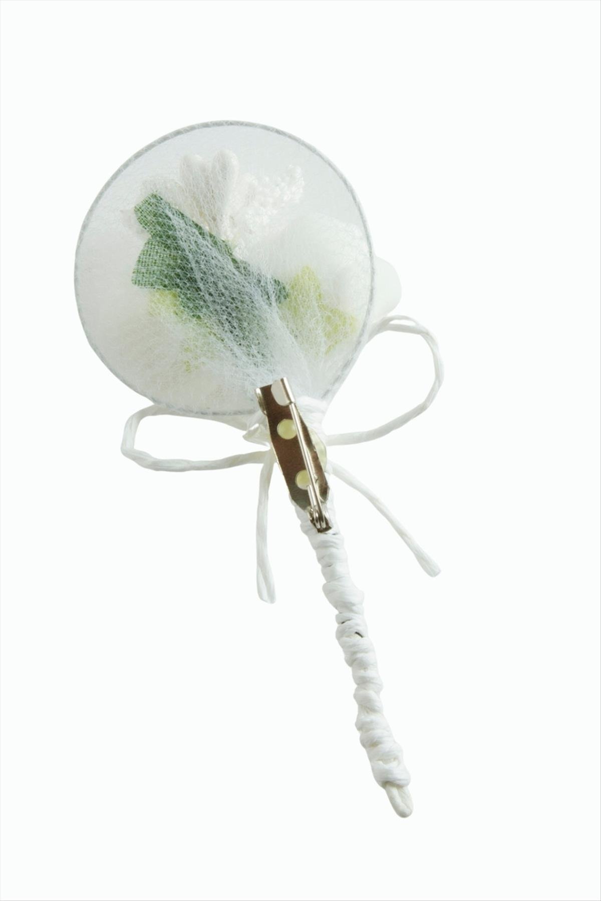 Yapay Gül Yaka Broş