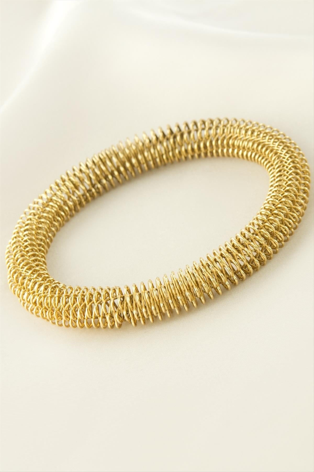 Yaylı Lüks Çelik Bileklik