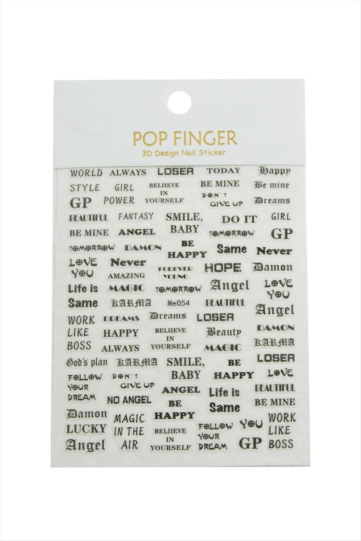 Yazılı Tattoo Dövme Sticker