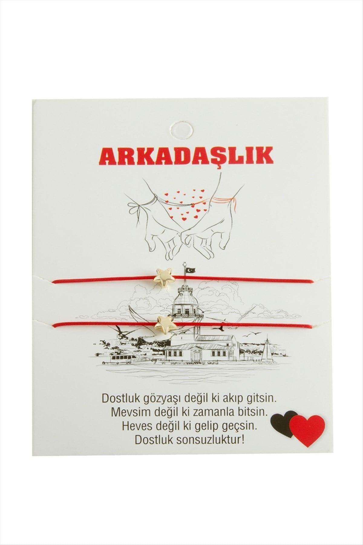 Yıldız Arkadaşlık İp Bileklik 2 Adet