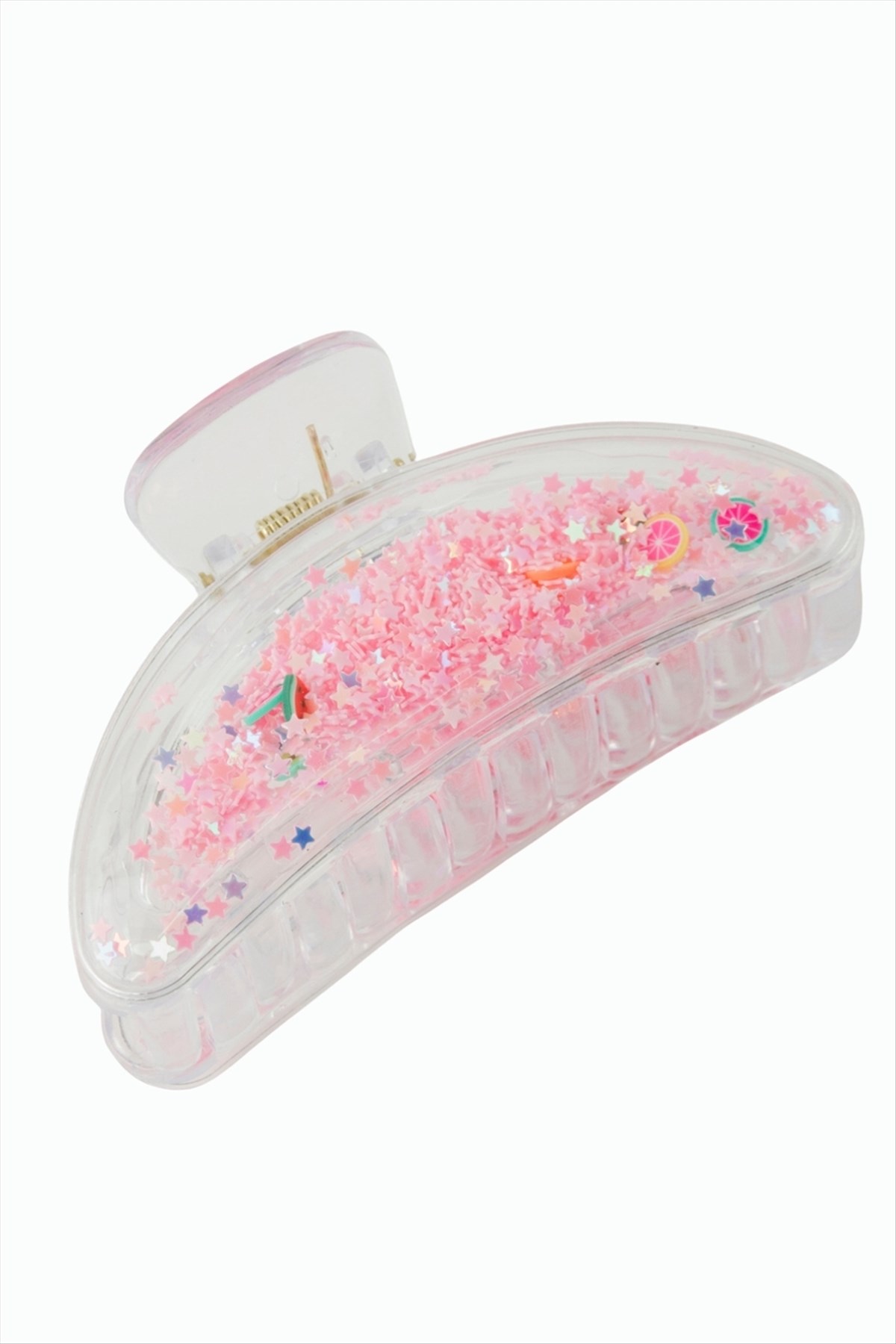 Yıldız Şeffaf Mandal Toka 8 cm