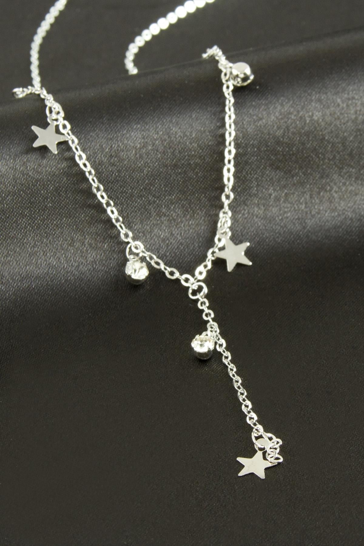 Yıldız Taşlı Y Kolye