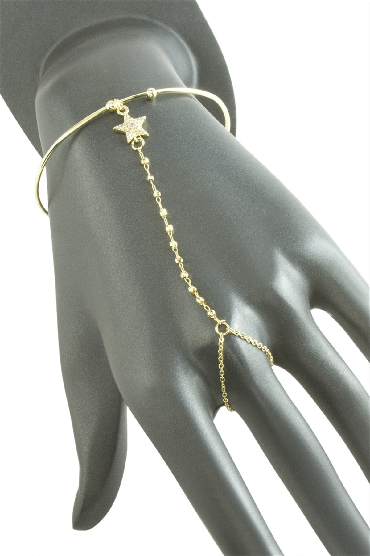 Yıldız Zirkon Taşlı Çelik Şahmeran