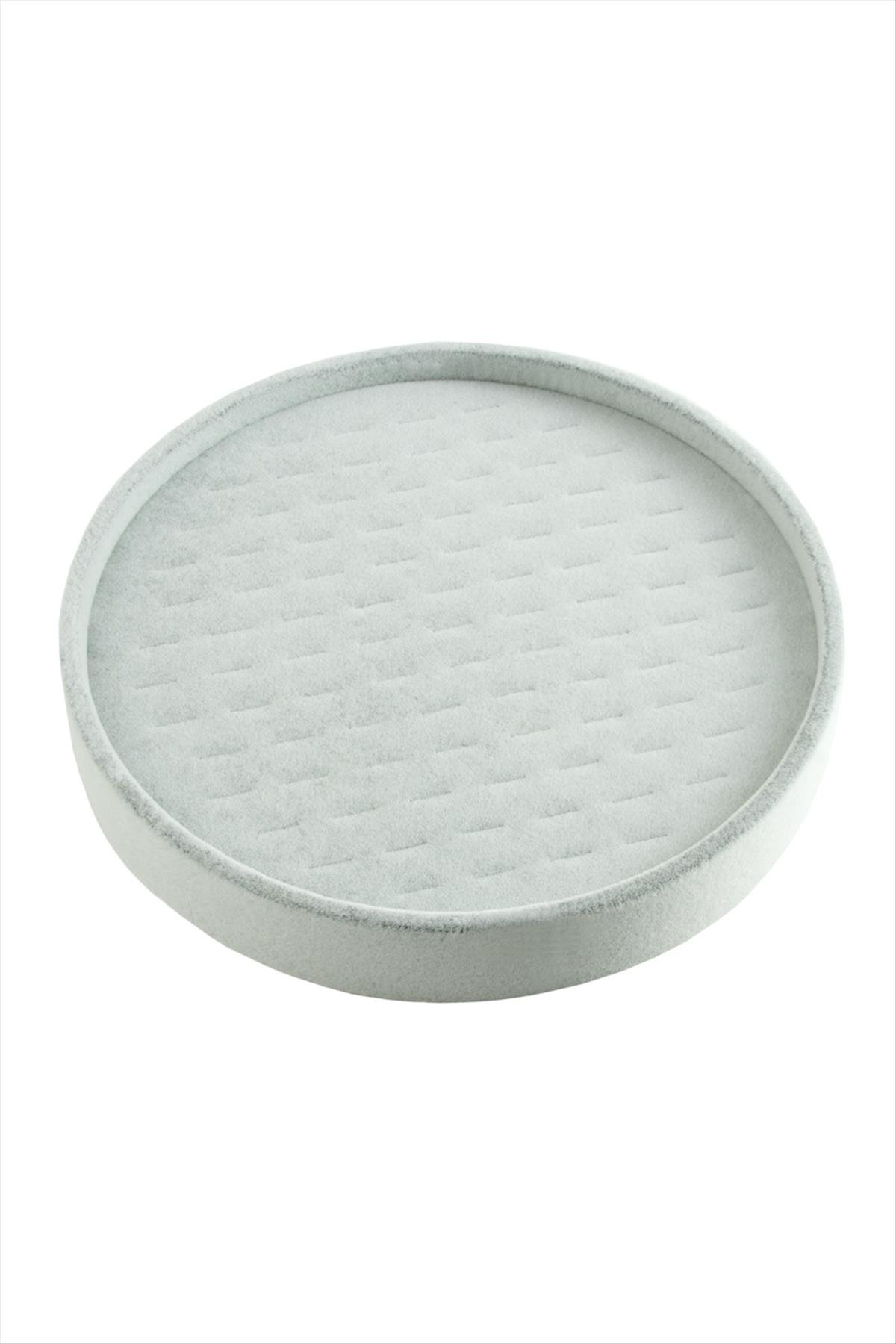 Yuvarlak Ahşap Anfora Kumaş Piercing Küpelik 20 cm