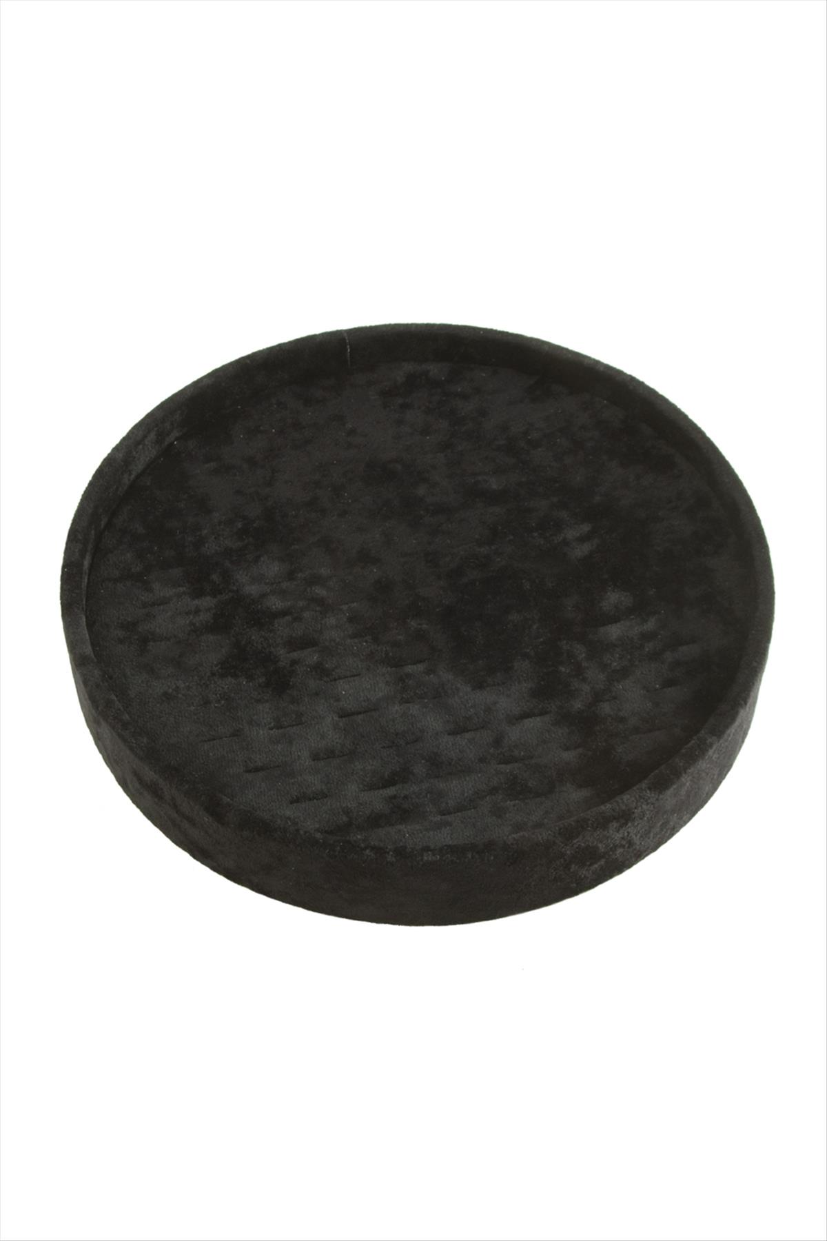 Yuvarlak Ahşap Anfora Kumaş Piercing Küpelik 20 cm