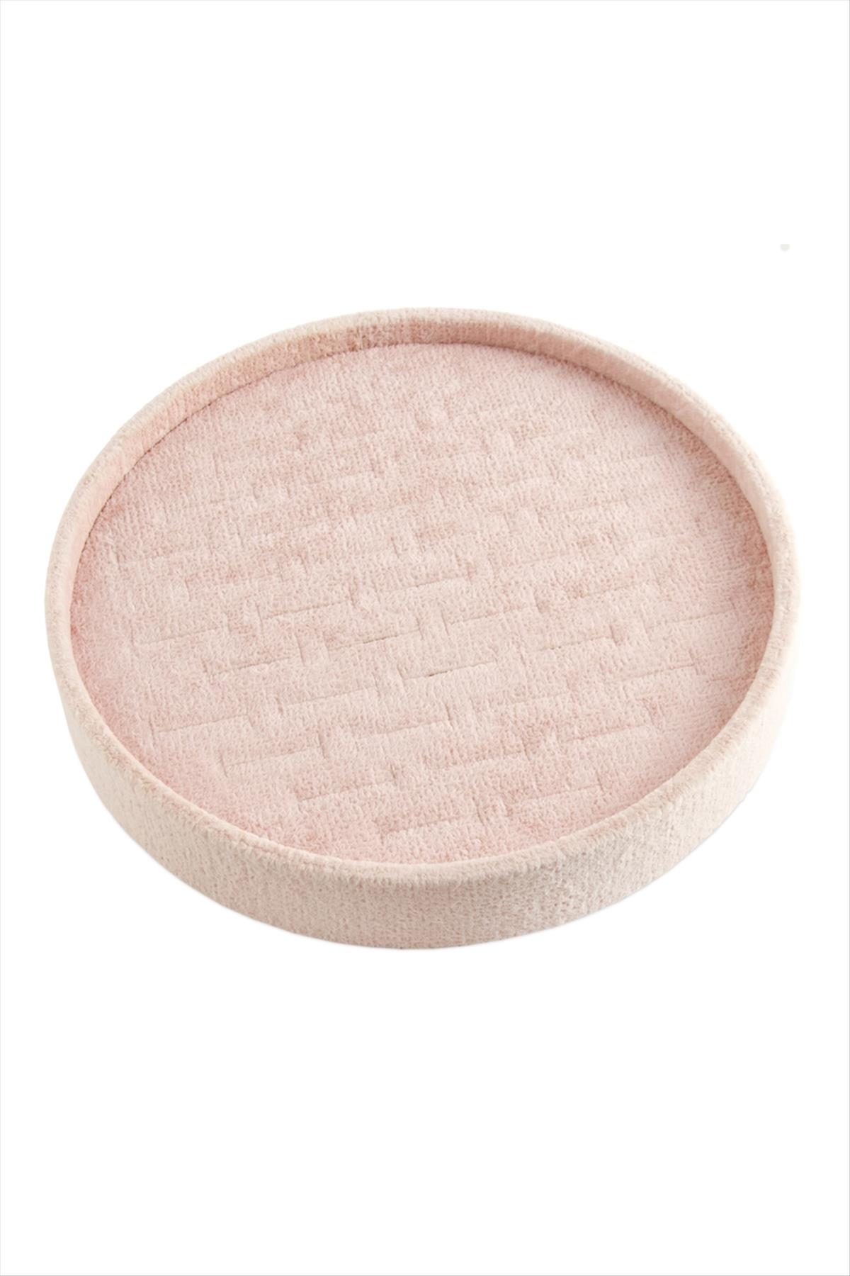 Yuvarlak Ahşap Anfora Kumaş Yüzüklük 20 cm