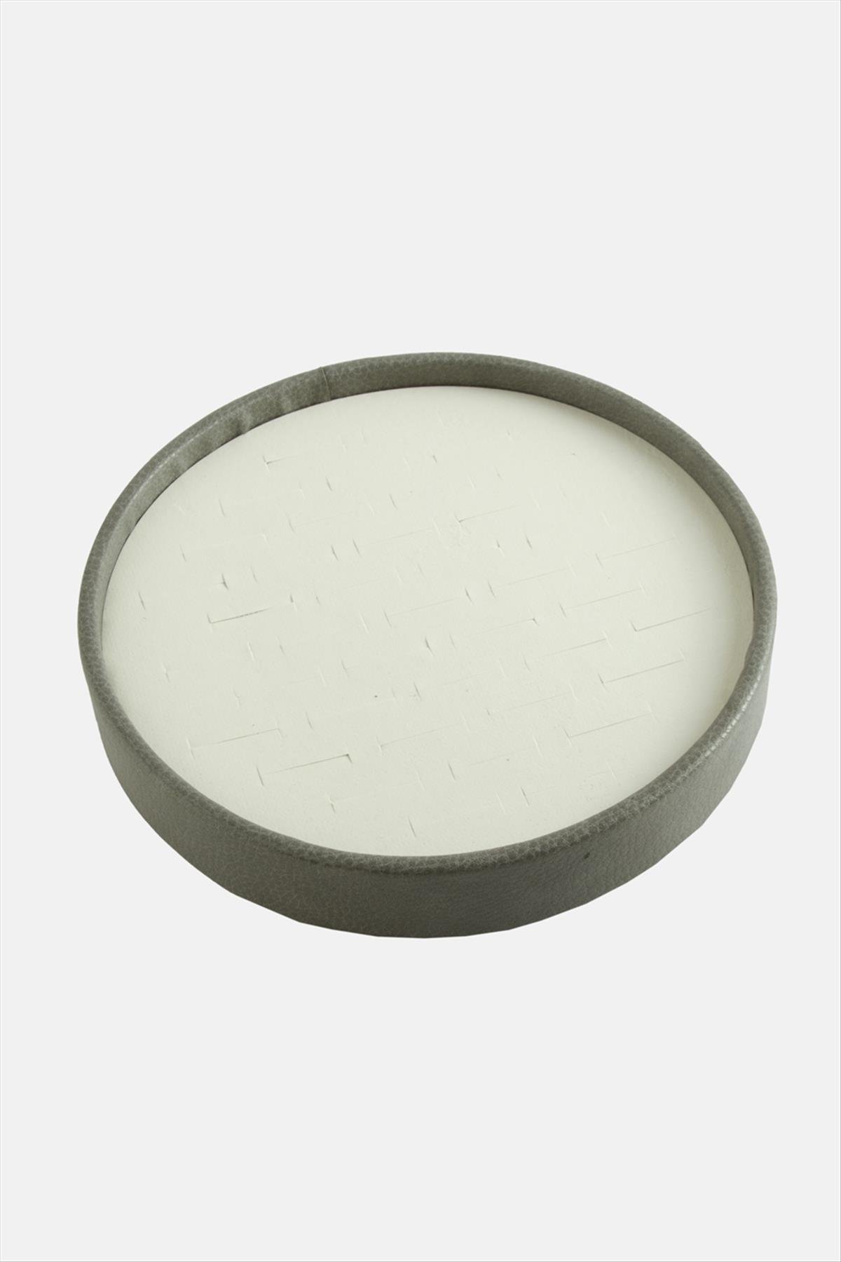 Yuvarlak Ahşap Deri Yüzüklük 20 cm