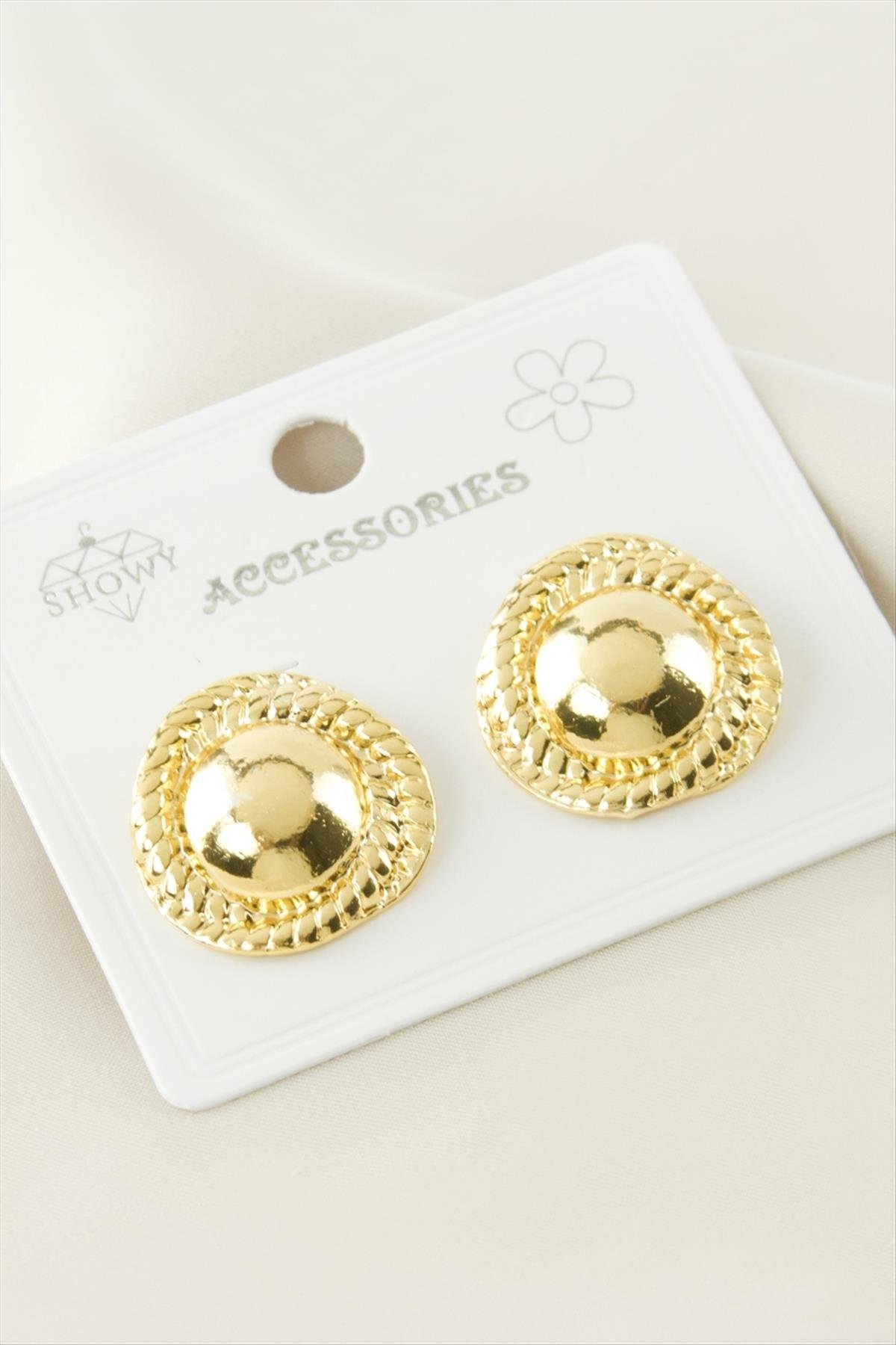 Yuvarlak Metal Küpe