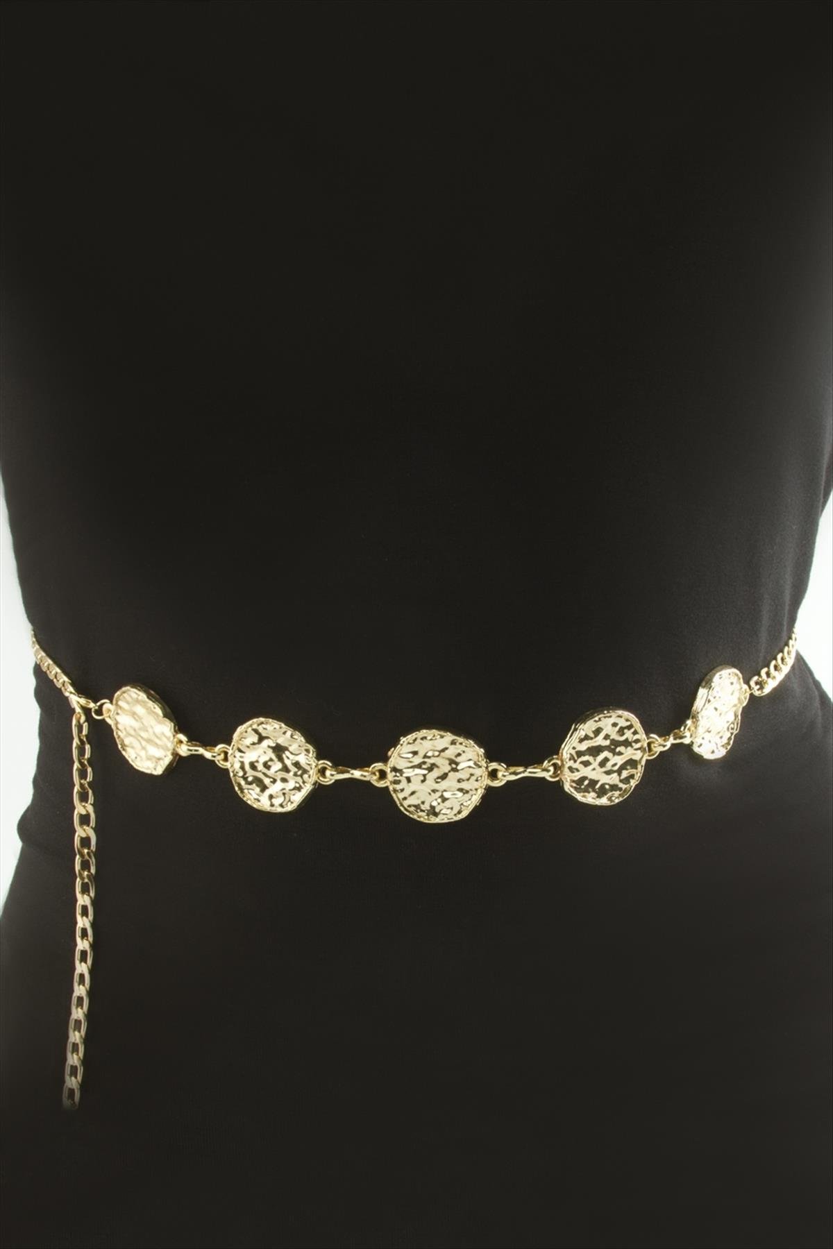 Yuvarlak Metal Zincir Kemer