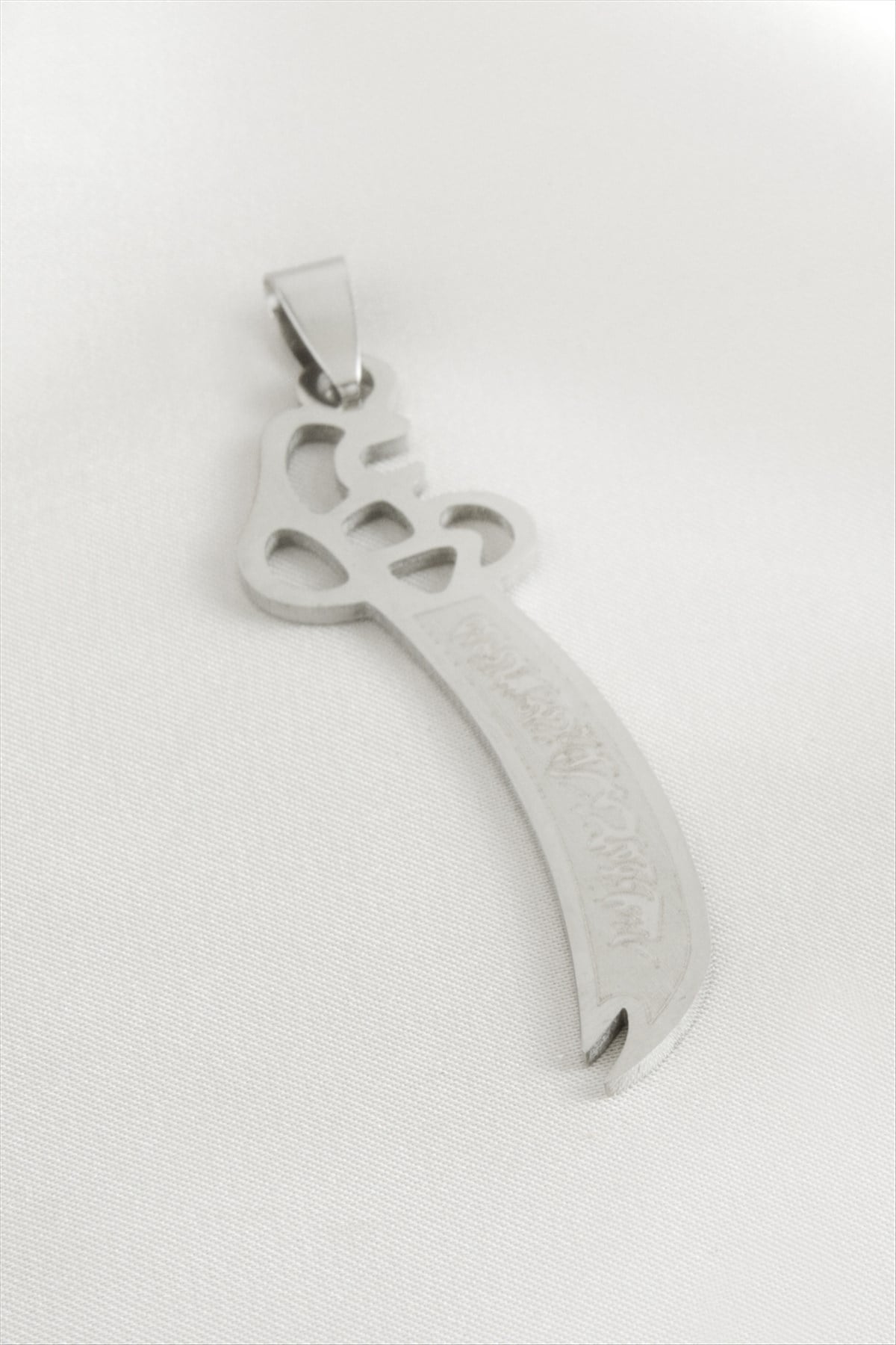 Zülfikar Çelik Kolye Ucu 6 cm