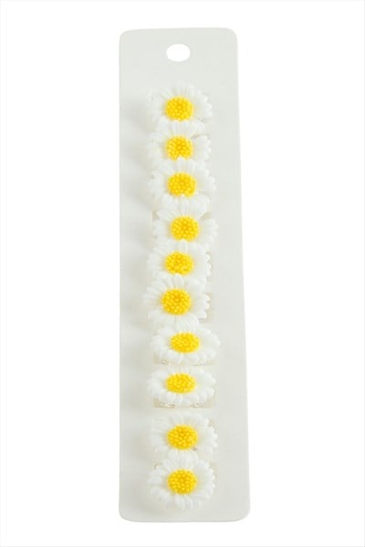 10 Adet Papatya Saç Yüzüğü