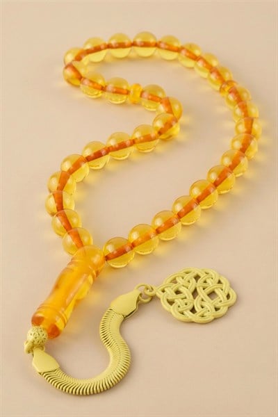 10 mm Orjinal Sıkma Kehribar Tesbih