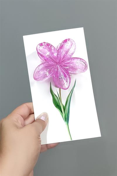 100 Adet Simli Renkli Lotus Toka 8 cm Kına Seti