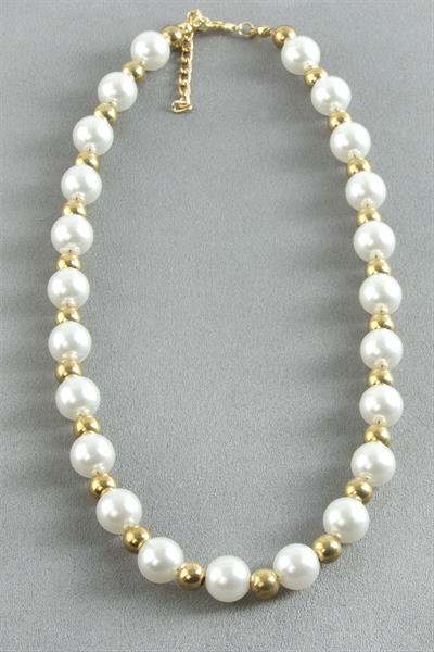 12 mm İnci Metal Kolye