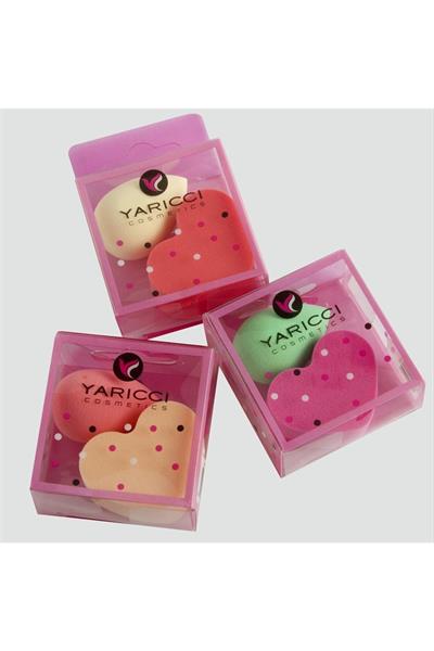 2 Adet Kalp Makyaj Süngeri Minik