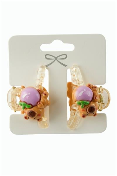 2 Adet Ayıcık Mandal Toka 4 cm