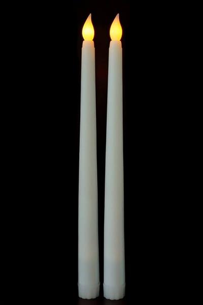 2 Adet Işıklı Şamdan Mum 34 cm