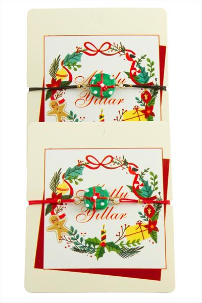 2026 Yılbaşı Cam İp Bilekliği