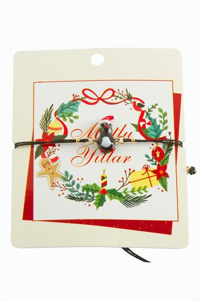 2026 Yılbaşı Cam İp Bilekliği