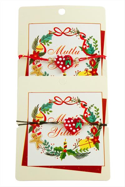 2026 Yılbaşı Cam İp Bilekliği