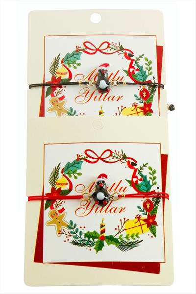 2026 Yılbaşı Cam İp Bilekliği