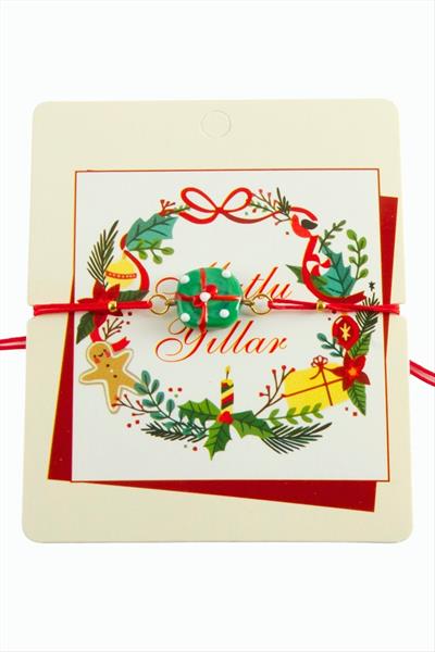 2026 Yılbaşı Cam İp Bilekliği