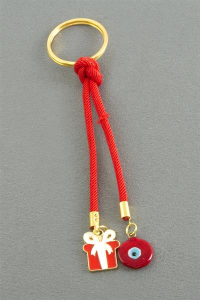 2026 Yılbaşı Camlı İpli Anahtarlık