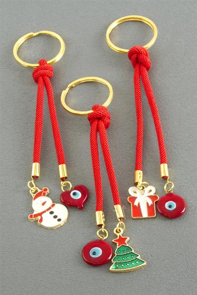 2026 Yılbaşı Camlı İpli Anahtarlık