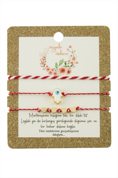 3 Adet Ftm Ana Eli Marteniçka Bileklik