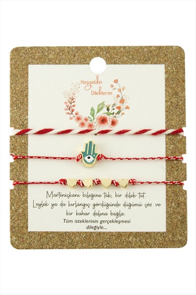 3 Adet Ftm Ana Eli Marteniçka Bileklik