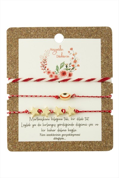 3 Adet Göz Marteniçka Bileklik