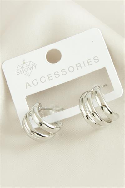 3 Sıra Trend Halka Küpe