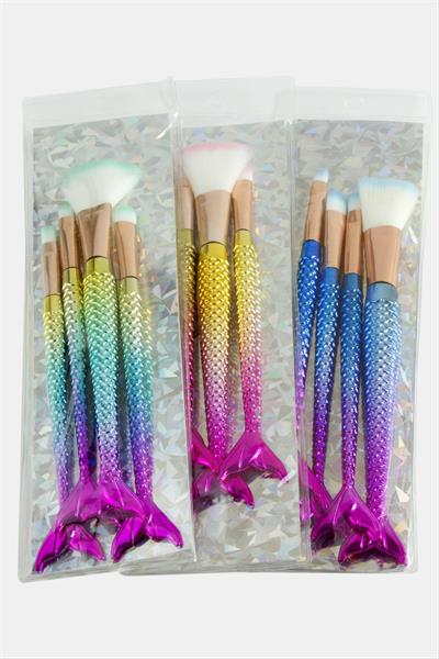 4 Adet Balık Makyaj Fırça Seti