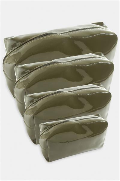 4 Adet El Tutmalı Makyaj Çantası